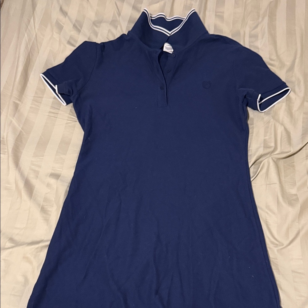 PINK Victoria's Secret Navy Blu Polo with white Trim